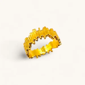 Molten Edge Ring | Gold Plated.