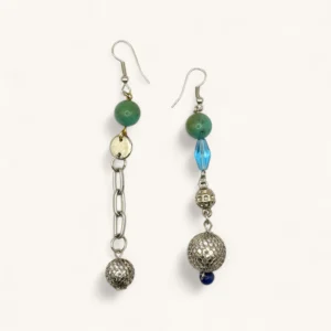 Mixed Bead Drop Earrings | Turquoise.