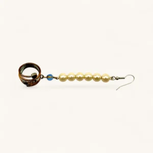 Pearl Drop Coil Earrings | Pearl.