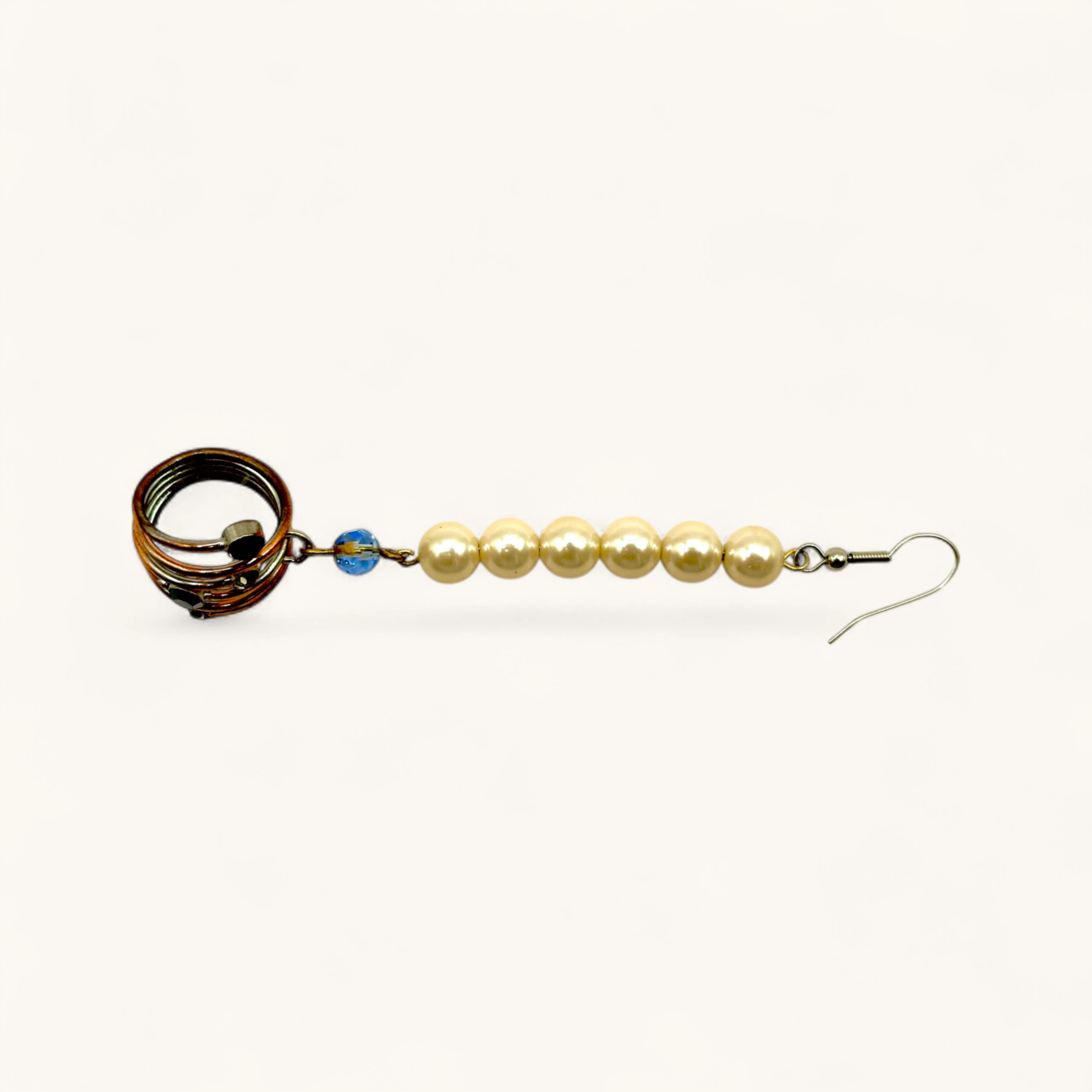 Pearl Drop Coil Earrings | Pearl.
