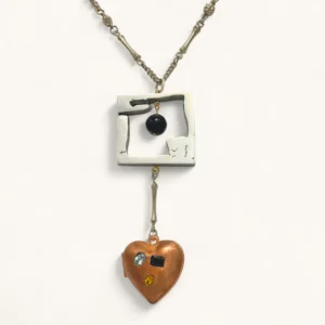 The Industrial Heart Amulet | Sculpture. Onyx.