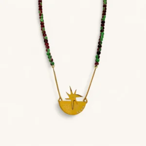 The Festive Star of Bethlehem | Gold Plated. Zircon.