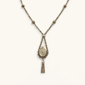 The Golden Timepiece Lariat | Silver.