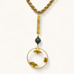 The Golden Narrative Amulet | Gold Plated. Laser.