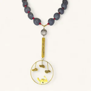 Golden Coral Statement Necklace | Signed. Gold Plated.