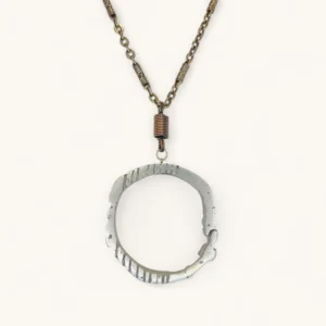 Raw Circle Pendant Necklace | Sculpture.