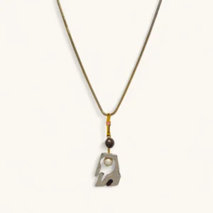 Dual Pearl Totem Pendant Necklace | Sculpture.