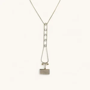 Crystal Y-Bar Pendant Necklace | Recycled.