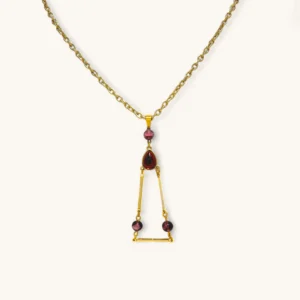 Gold Disc Key Pendant Necklace | Gold Plated. Assembled.