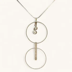 Double Halo Bar Necklace | Assembled.