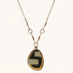 Oval Inlay Medallion Necklace | Assembled.